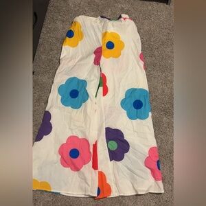 SHEIN pants  with Colorful Floral Print